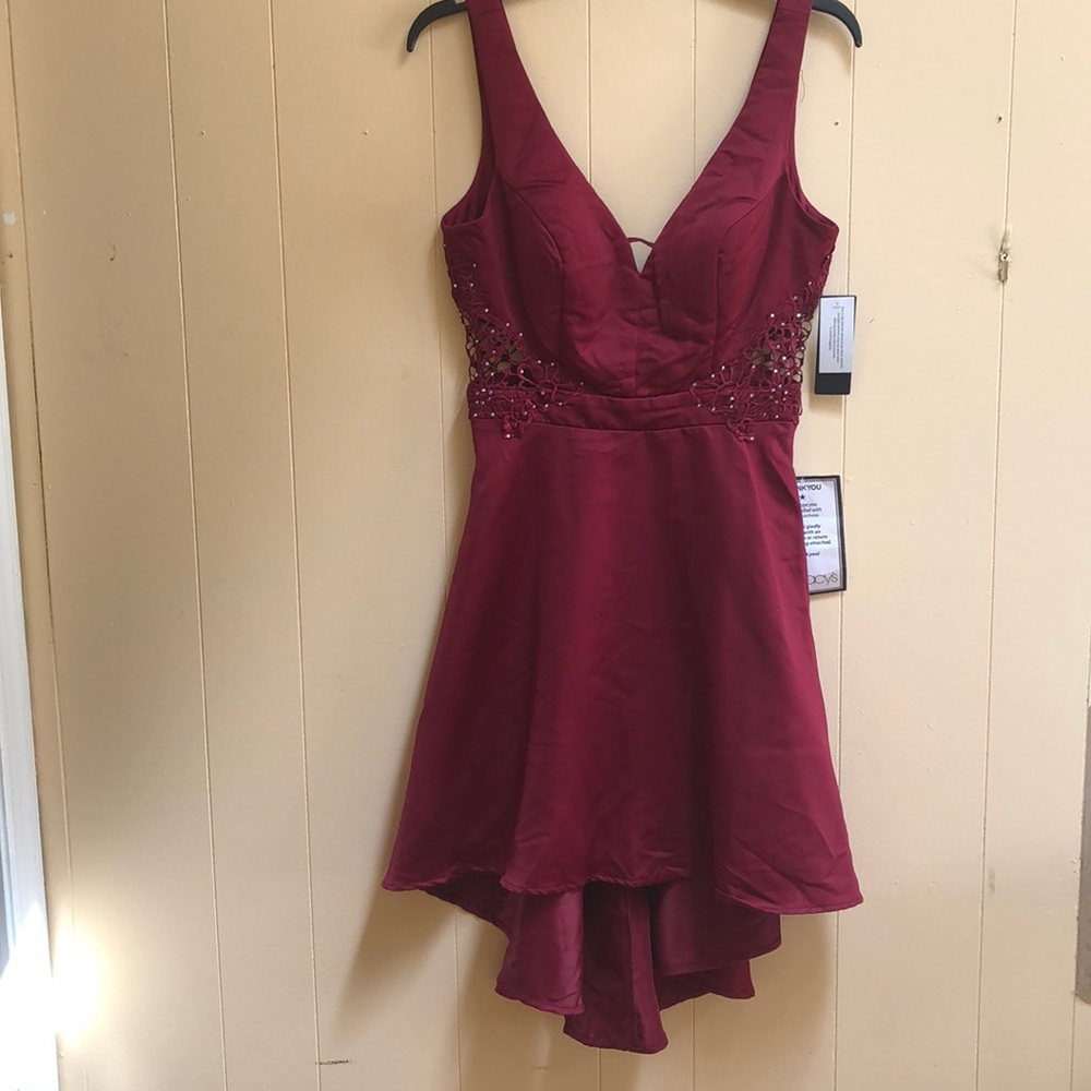 High-Low Red Dress